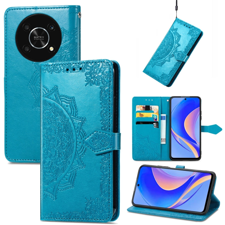 For Huawei Nova Y90 Mandala Flower Embossed Leather Phone Case