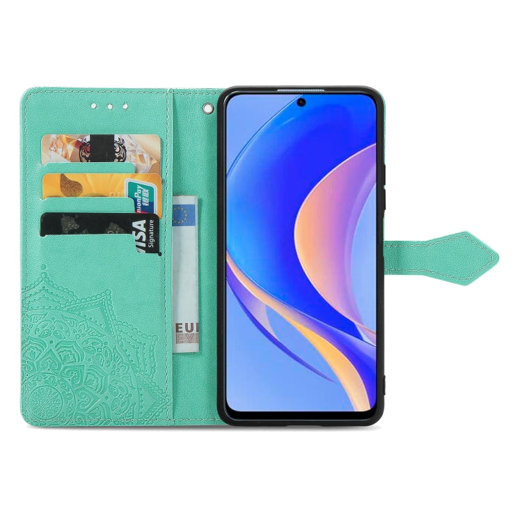 For Huawei Nova Y90 Mandala Flower Embossed Leather Phone Case
