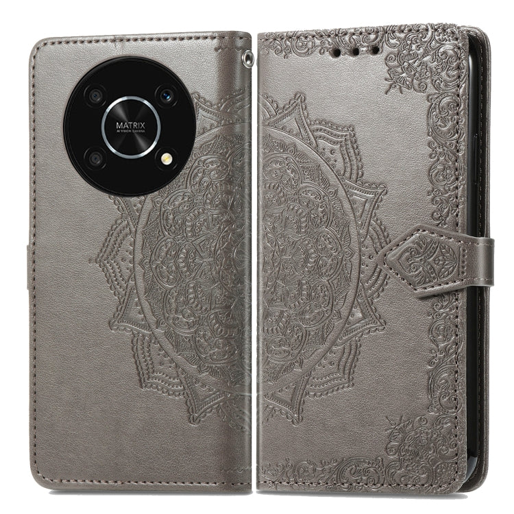 For Huawei Nova Y90 Mandala Flower Embossed Leather Phone Case