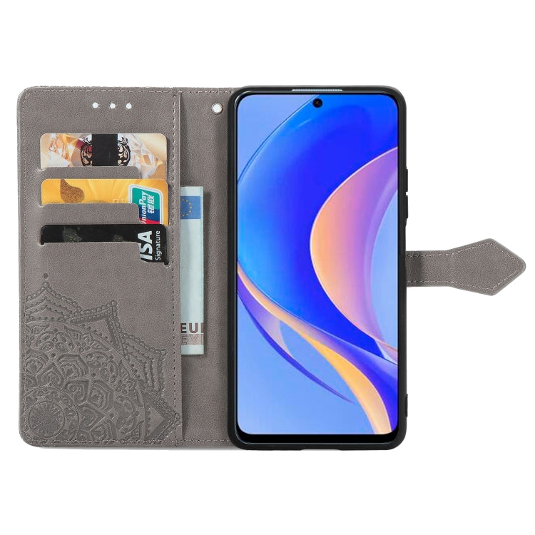 For Huawei Nova Y90 Mandala Flower Embossed Leather Phone Case