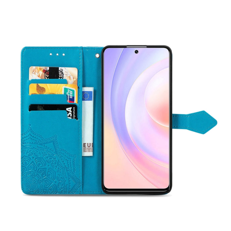For Honor 50 SE / Huawei Nova 9 Se Mandala Flower Embossed Leather Phone Case