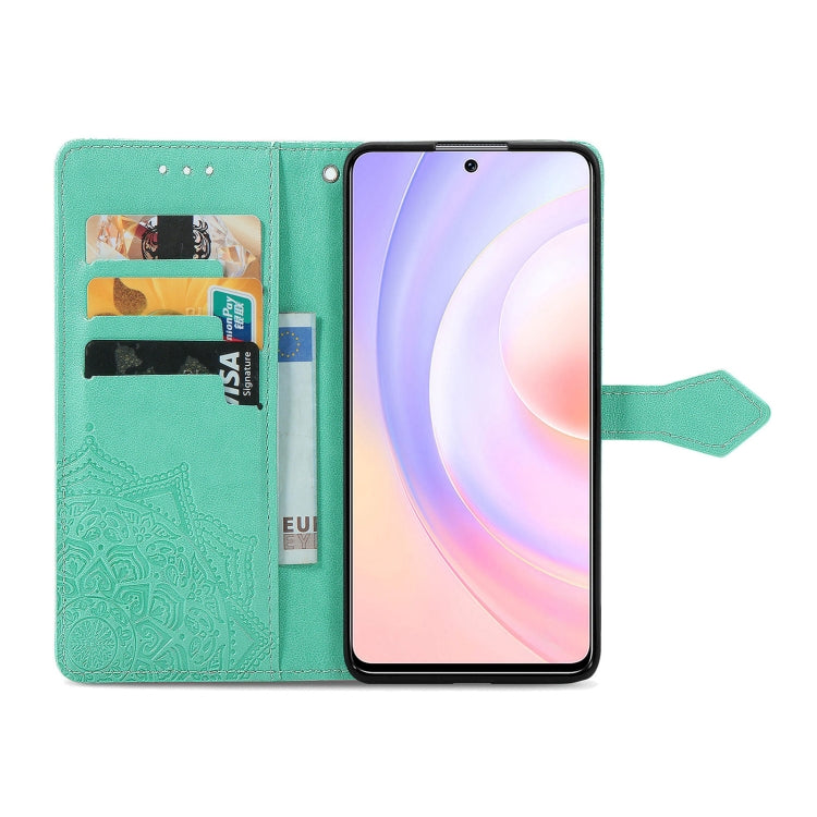 For Honor 50 SE / Huawei Nova 9 Se Mandala Flower Embossed Leather Phone Case