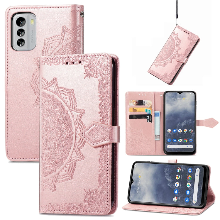 For Nokia G60 Mandala Flower Embossed Leather Phone Case