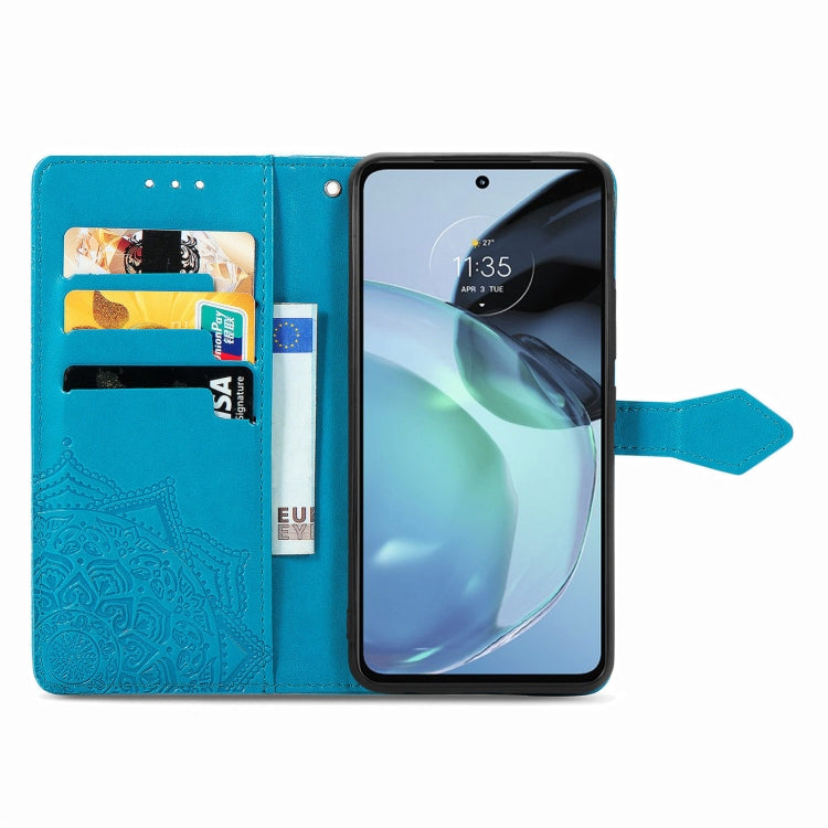 For Motorola Moto G72 Mandala Flower Embossed Leather Phone Case