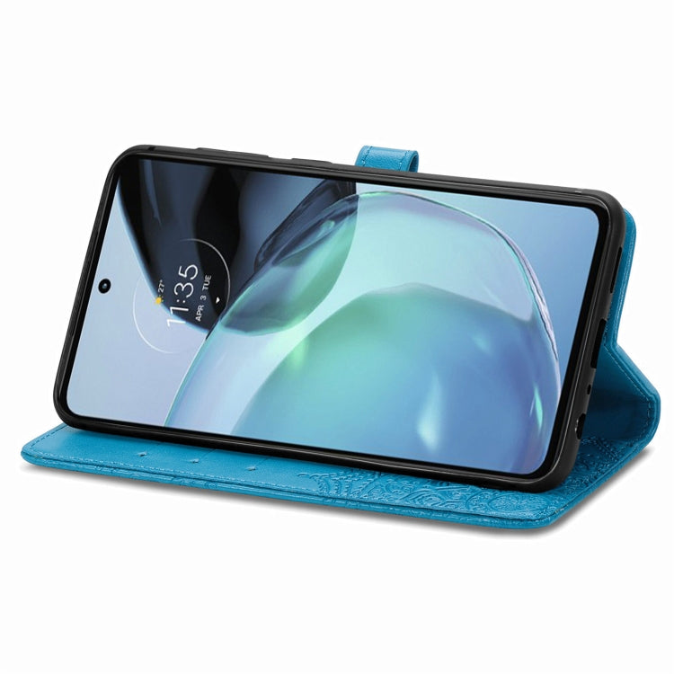 For Motorola Moto G72 Mandala Flower Embossed Leather Phone Case