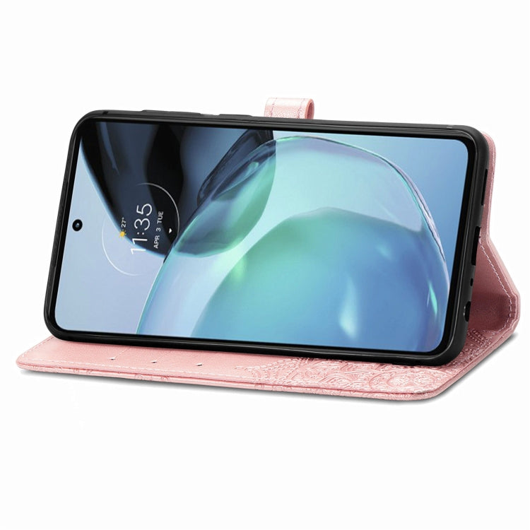 For Motorola Moto G72 Mandala Flower Embossed Leather Phone Case