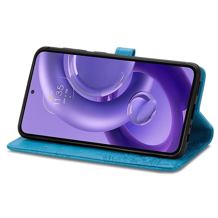 For Motorola Edge 30 Neo Mandala Flower Embossed Leather Phone Case