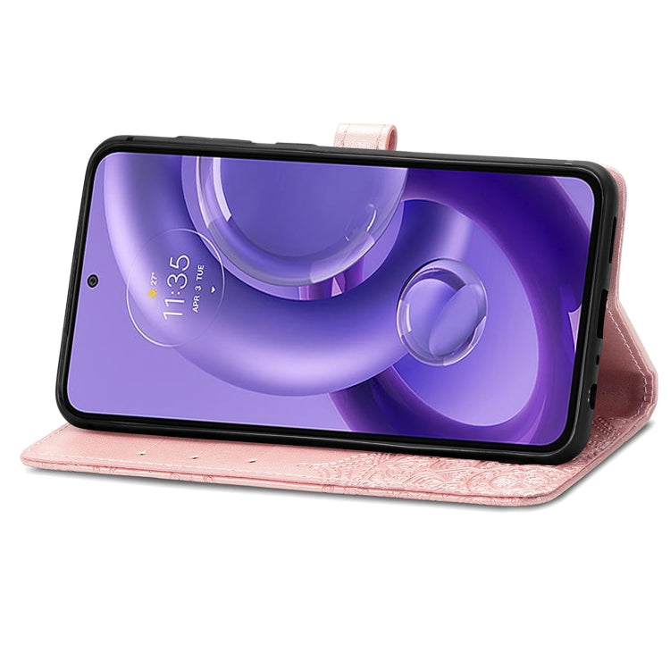 For Motorola Edge 30 Neo Mandala Flower Embossed Leather Phone Case