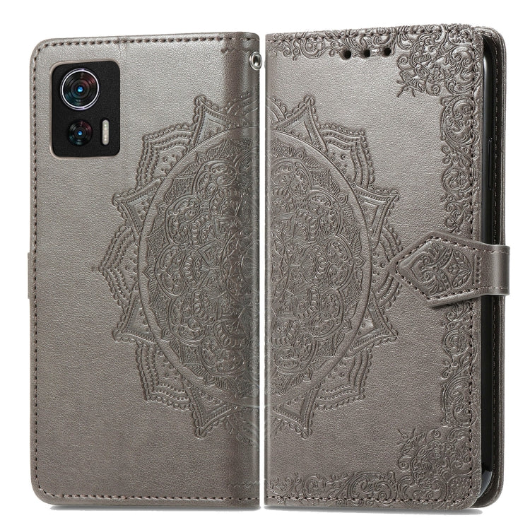For Motorola Edge 30 Neo Mandala Flower Embossed Leather Phone Case