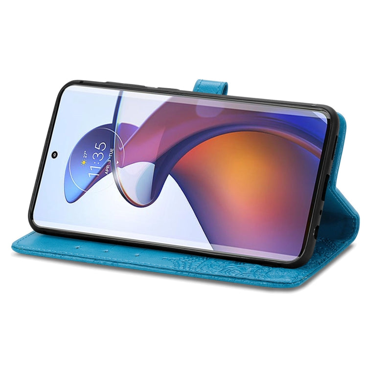 For Motorola Edge 30 Fusion Mandala Flower Embossed Leather Phone Case