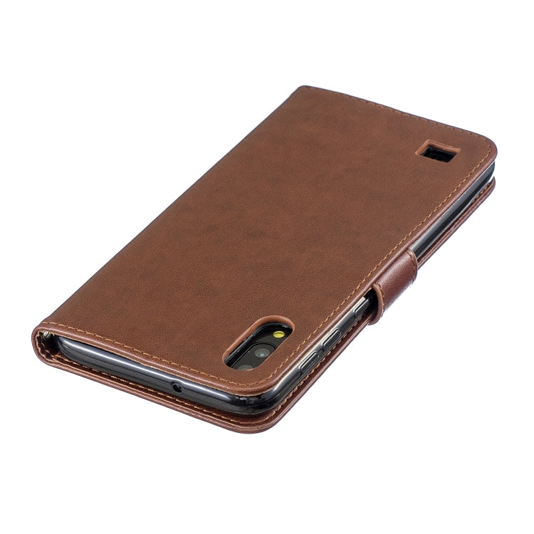 Plum Blossom Pattern Diamond Encrusted Leather Case for Galaxy A10 , with Holder & Card Slots