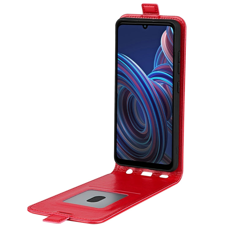 For ZTE Blade A72 5G R64 Texture Vertical Flip Leather Phone Case