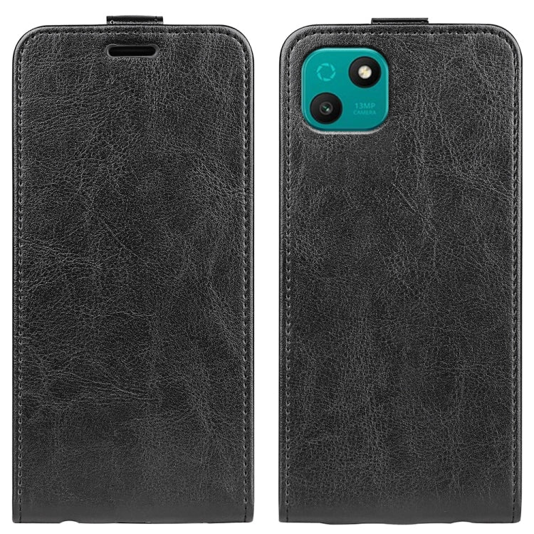 For Wiko T10 R64 Texture Vertical Flip Leather Phone Case