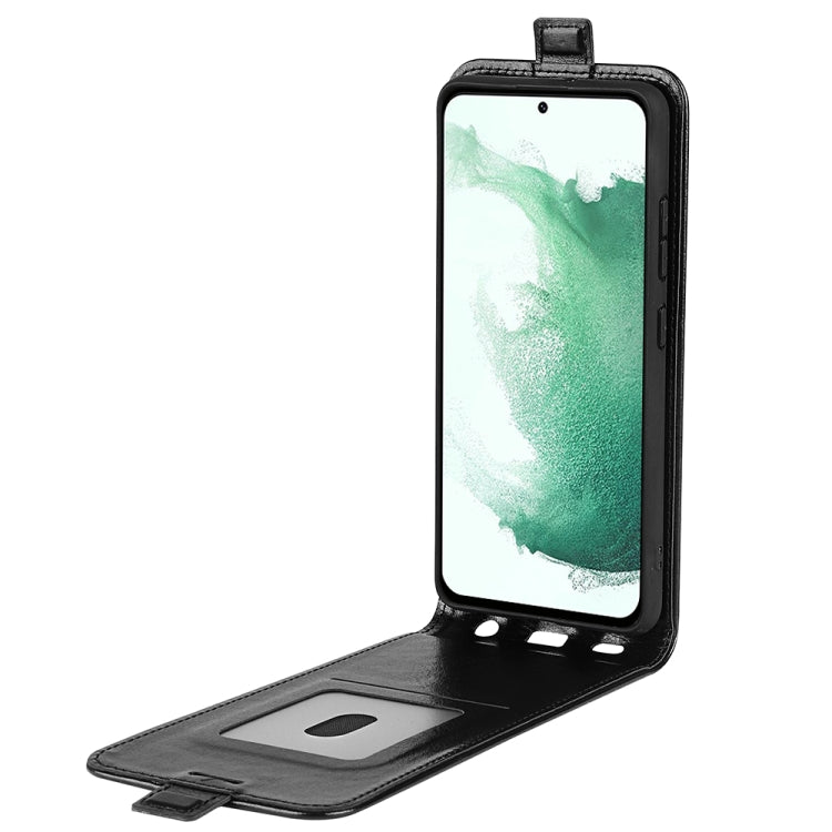 For Samsung Galaxy S23+ 5G R64 Texture Vertical Flip Leather Phone Case