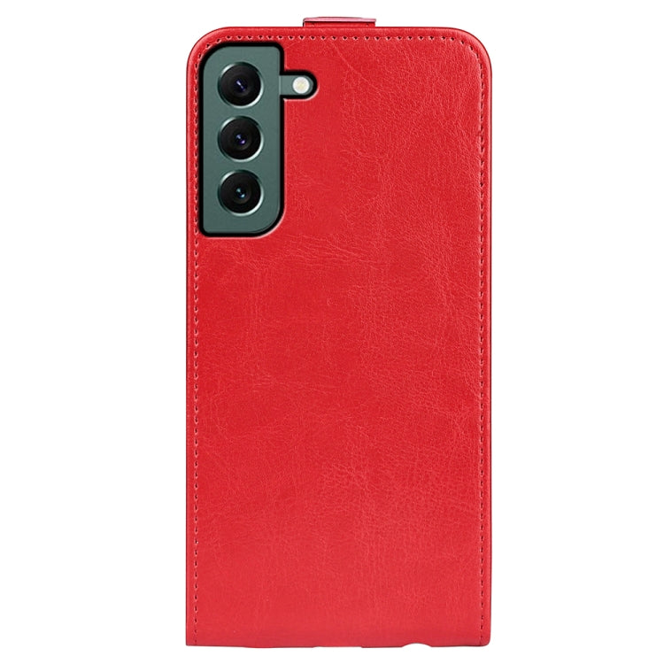 For Samsung Galaxy S23+ 5G R64 Texture Vertical Flip Leather Phone Case