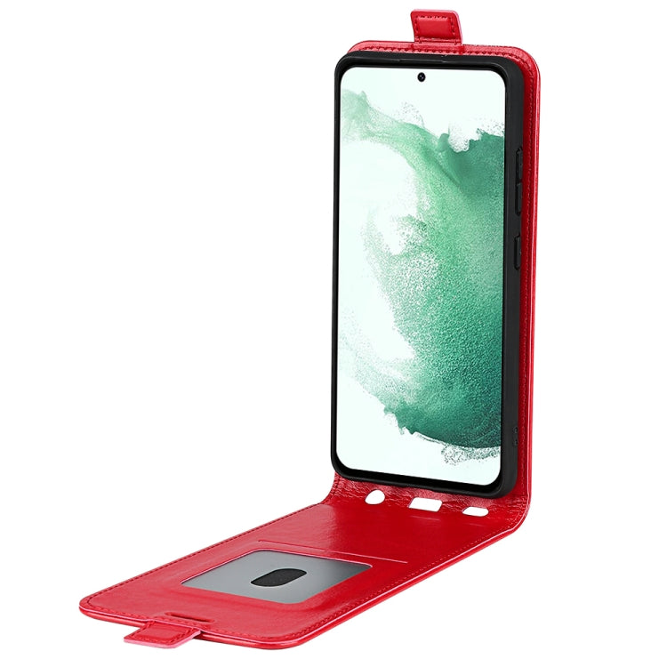 For Samsung Galaxy S23+ 5G R64 Texture Vertical Flip Leather Phone Case