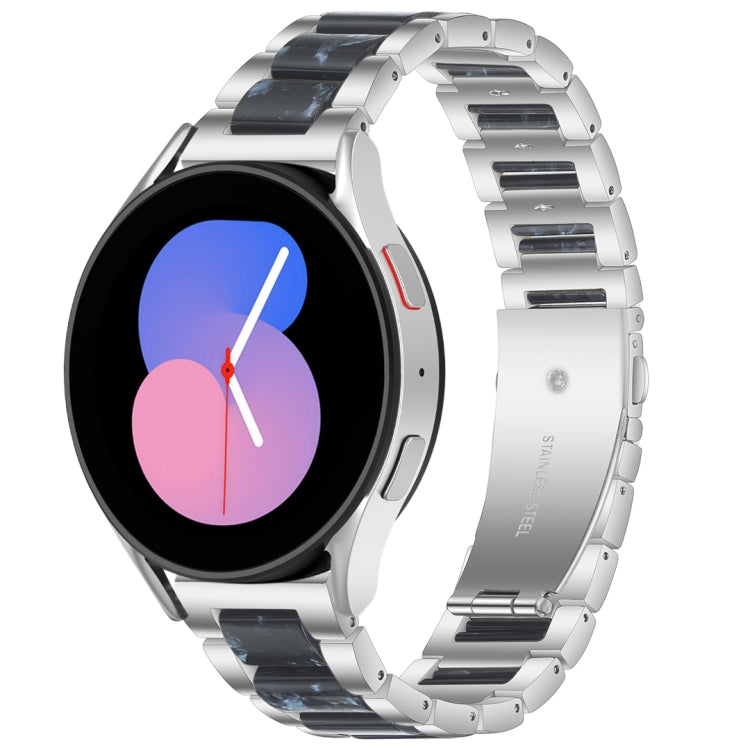 For Galaxy Watch 5 40 / 44mm Interbead Resin Metal Watch Band