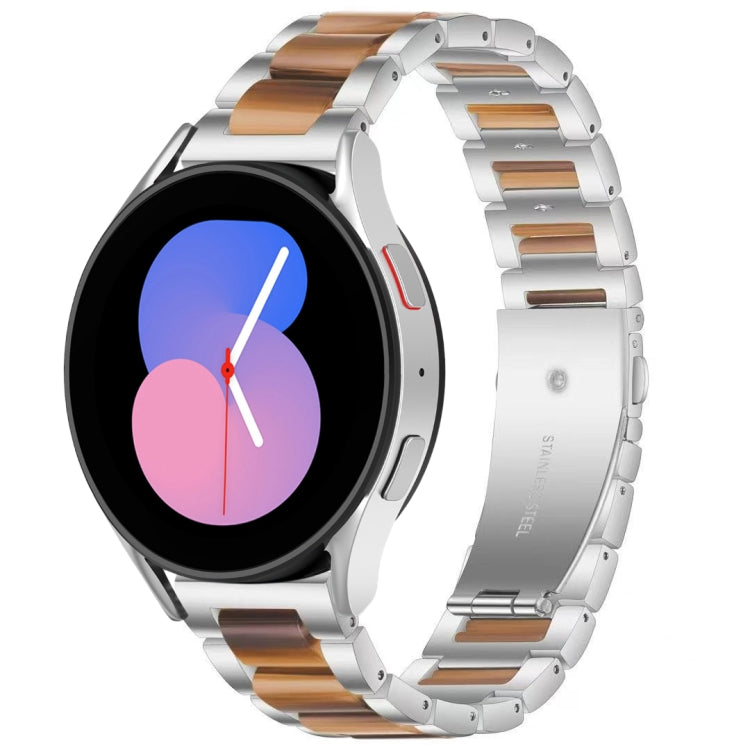 For Galaxy Watch 5 40 / 44mm Interbead Resin Metal Watch Band