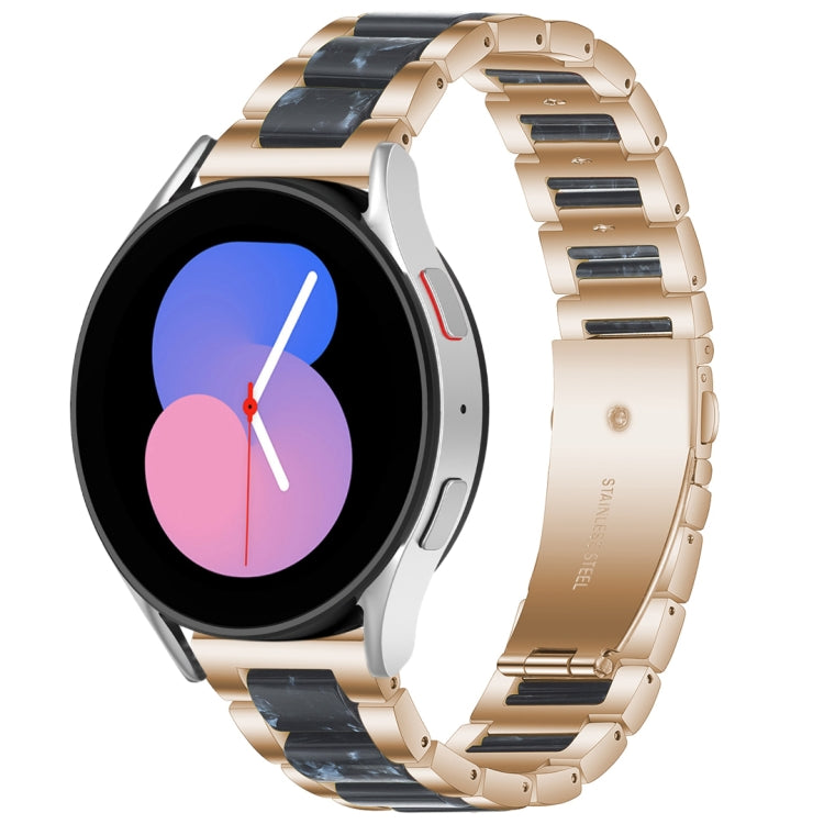For Galaxy Watch 5 40 / 44mm Interbead Resin Metal Watch Band