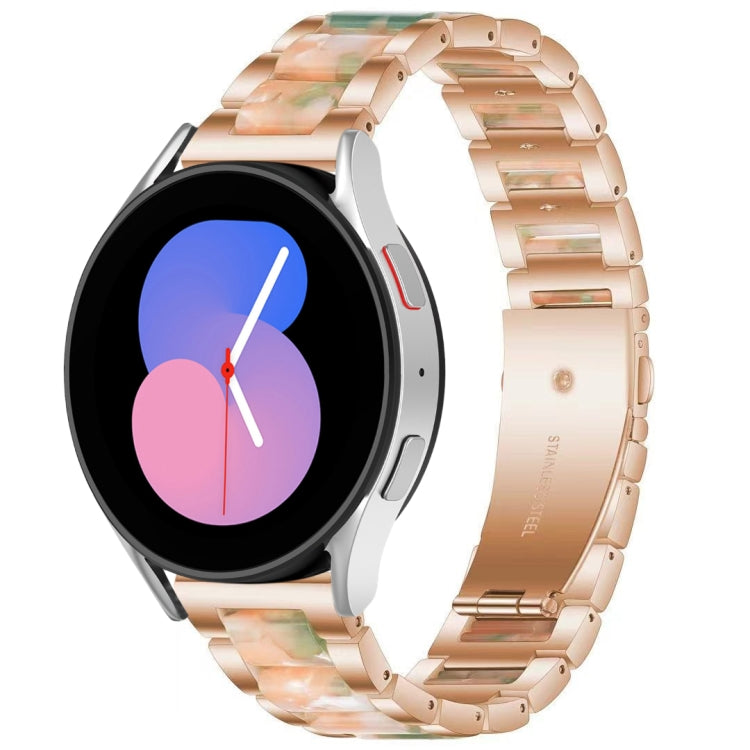For Galaxy Watch 5 40 / 44mm Interbead Resin Metal Watch Band