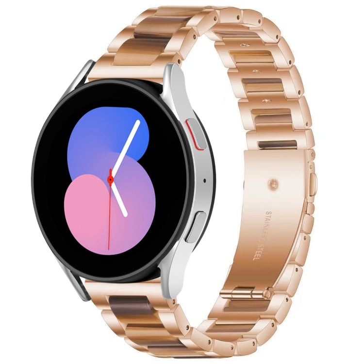 For Galaxy Watch 5 40 / 44mm Interbead Resin Metal Watch Band