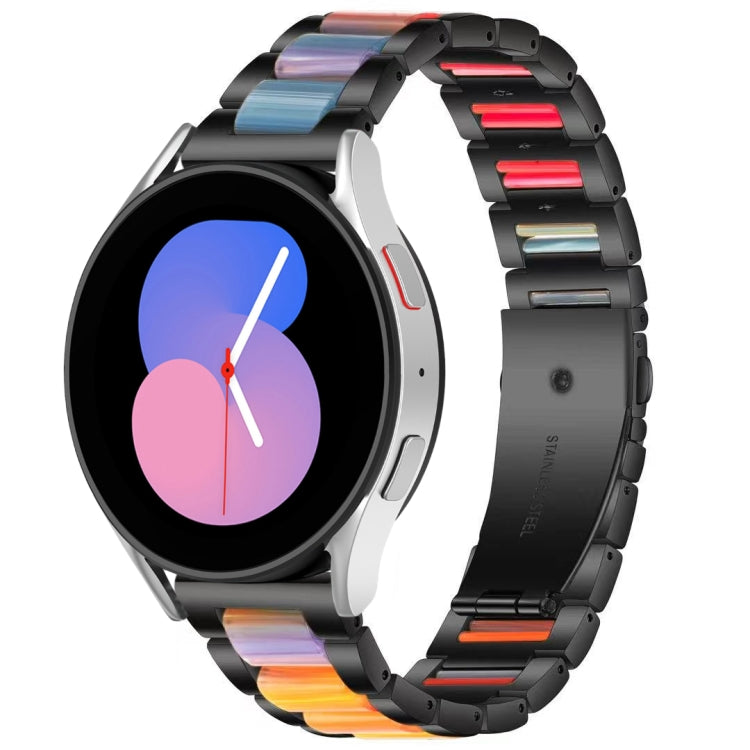 For Galaxy Watch 5 40 / 44mm Interbead Resin Metal Watch Band