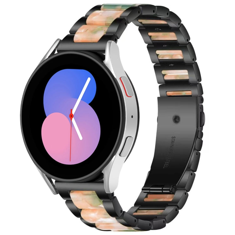 For Galaxy Watch 5 40 / 44mm Interbead Resin Metal Watch Band