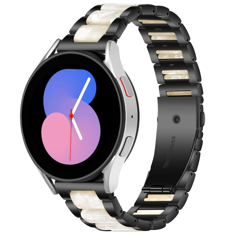 For Galaxy Watch 5 40 / 44mm Interbead Resin Metal Watch Band