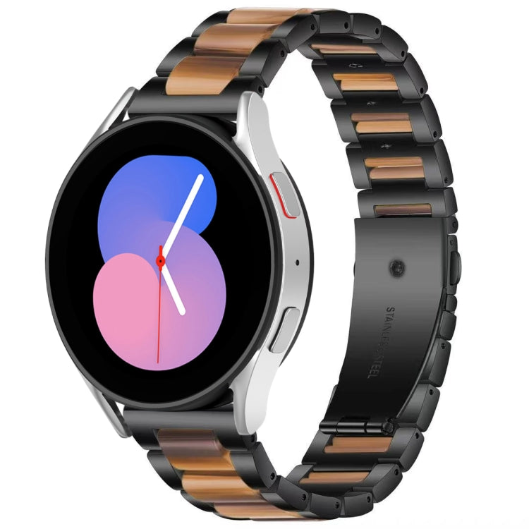 For Galaxy Watch 5 40 / 44mm Interbead Resin Metal Watch Band