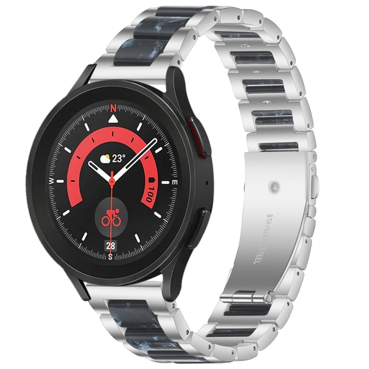 For Galaxy Watch 5 Pro 45mm Interbead Resin Metal Watch Band