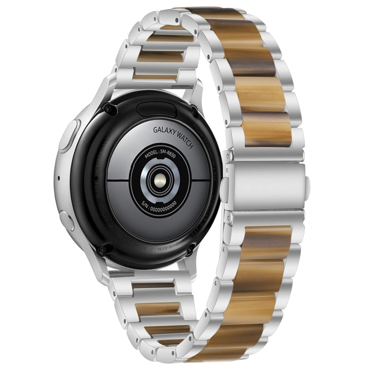 For Galaxy Watch 5 Pro 45mm Interbead Resin Metal Watch Band