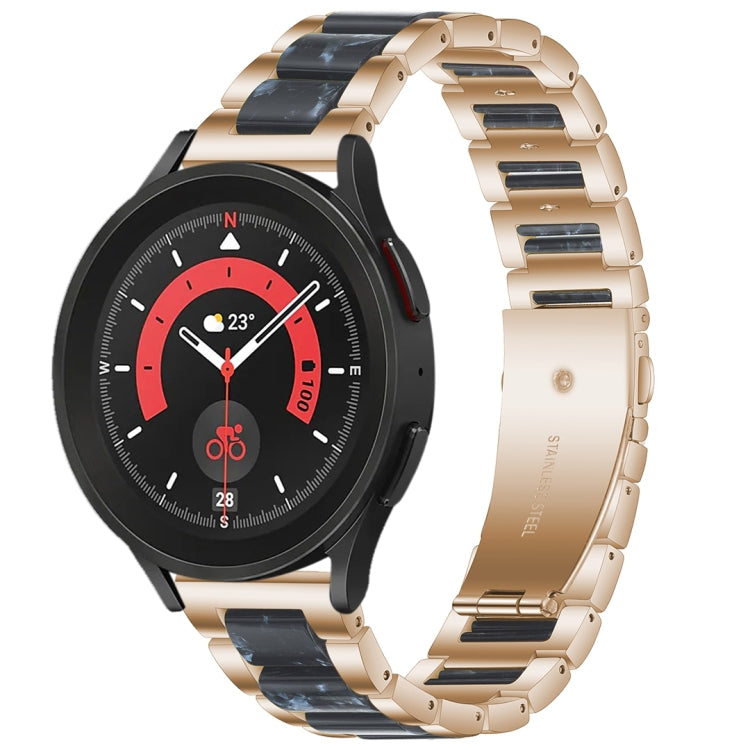 For Galaxy Watch 5 Pro 45mm Interbead Resin Metal Watch Band