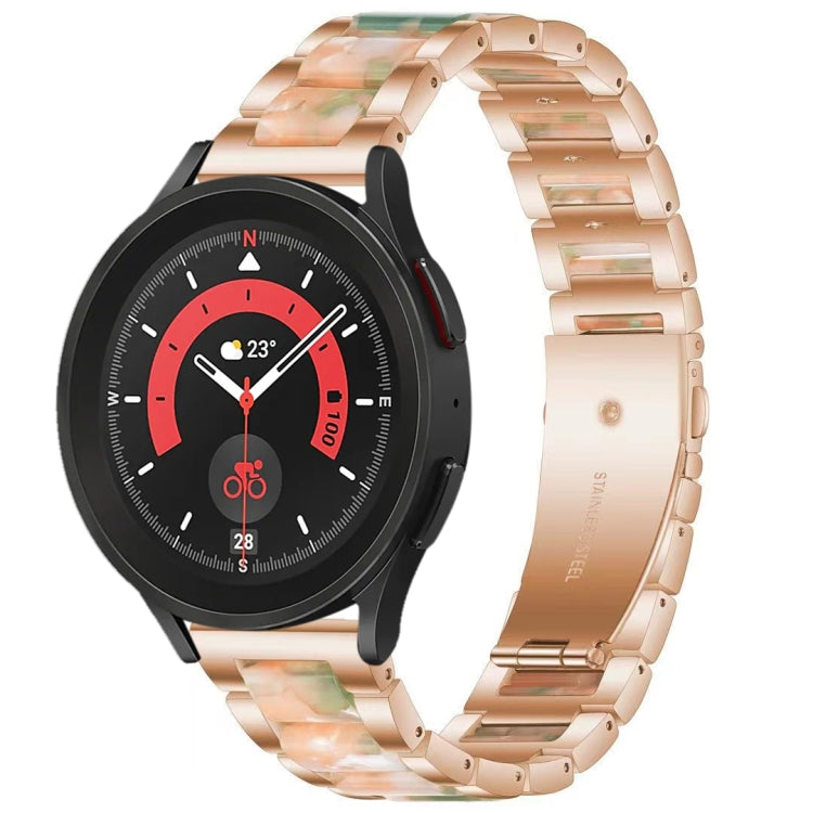 For Galaxy Watch 5 Pro 45mm Interbead Resin Metal Watch Band