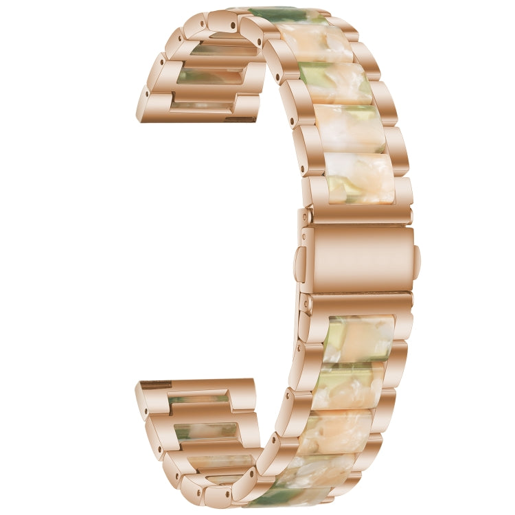 For Galaxy Watch 5 Pro 45mm Interbead Resin Metal Watch Band