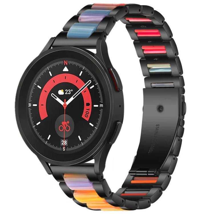 For Galaxy Watch 5 Pro 45mm Interbead Resin Metal Watch Band