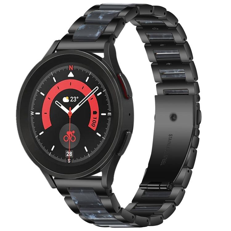 For Galaxy Watch 5 Pro 45mm Interbead Resin Metal Watch Band