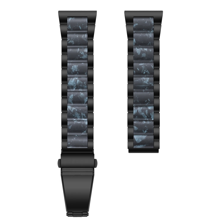 For Galaxy Watch 5 Pro 45mm Interbead Resin Metal Watch Band