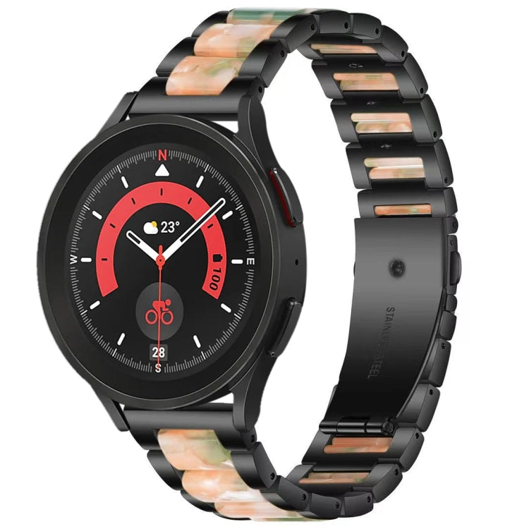 For Galaxy Watch 5 Pro 45mm Interbead Resin Metal Watch Band