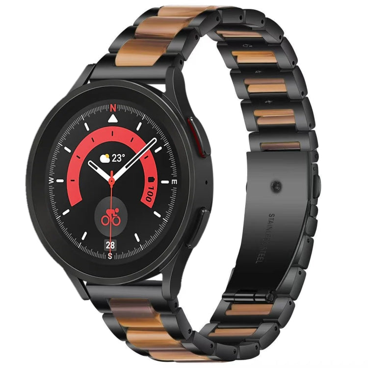 For Galaxy Watch 5 Pro 45mm Interbead Resin Metal Watch Band