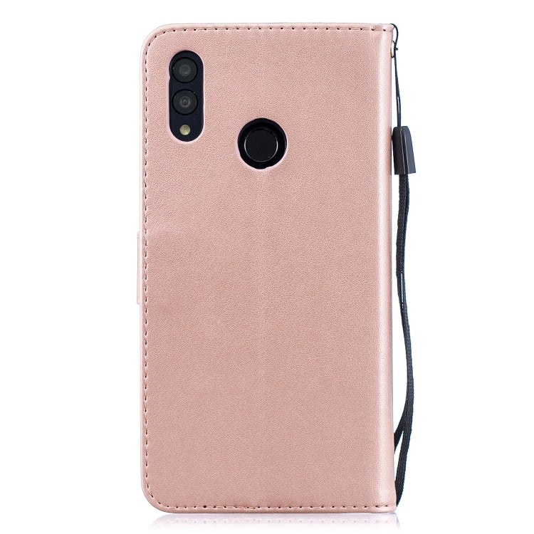 Plum Blossom Pattern Diamond Encrusted Leather Case for Huawei P Smart (2019) / Honor 10 Lite ,with Holder & Card Slots