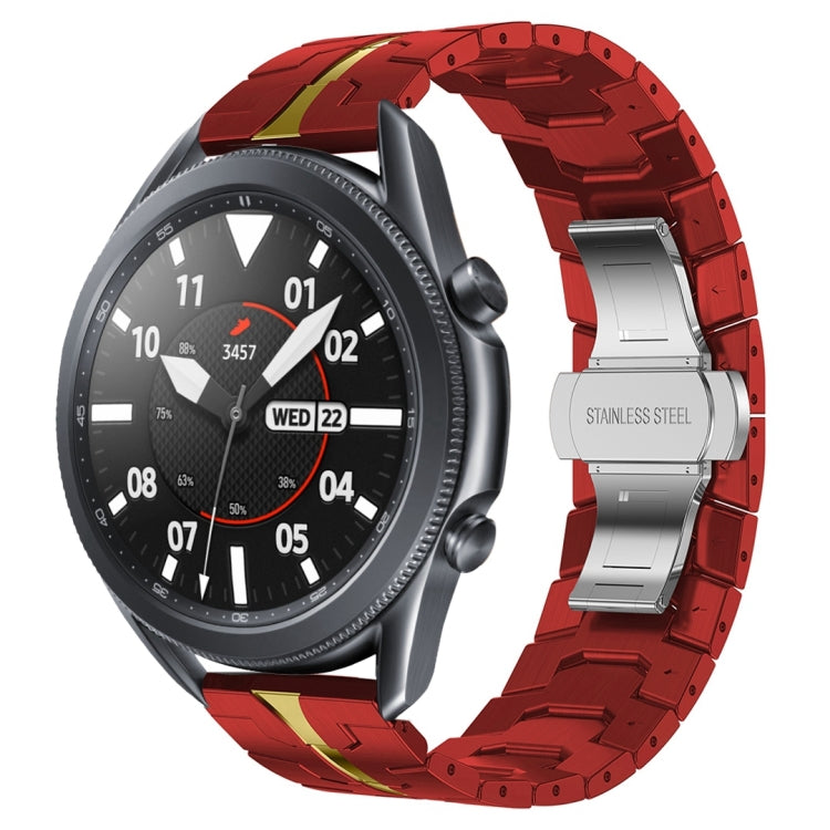 For Samsung Galaxy watch3 45mm Armor Stainless Steel Metal Watch Band