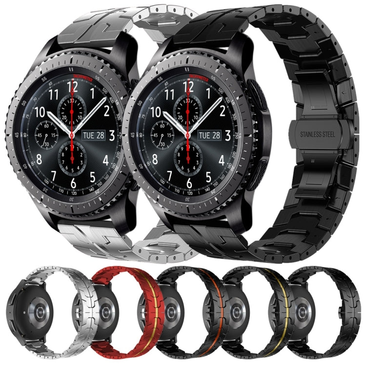 For Samsung Gear S3 Frontier Armor Stainless Steel Metal Watch Band