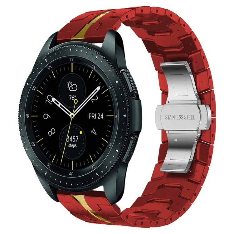 For Samsung Galaxy watch 42mm Armor Stainless Steel Metal Watch Band