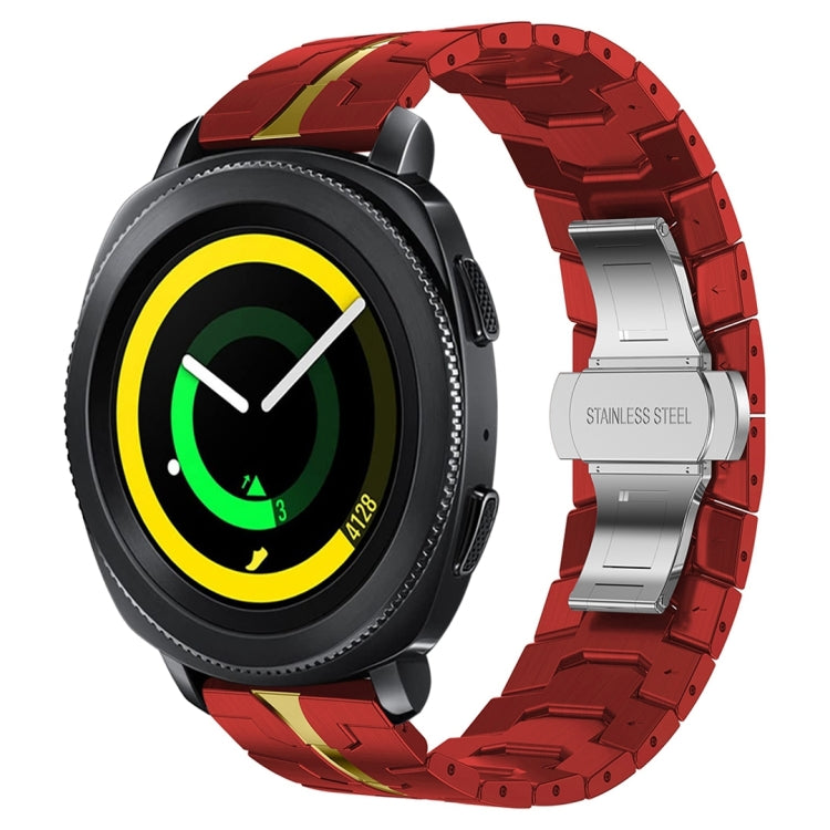For Samsung Galaxy Gear Sport Armor Stainless Steel Metal Watch Band