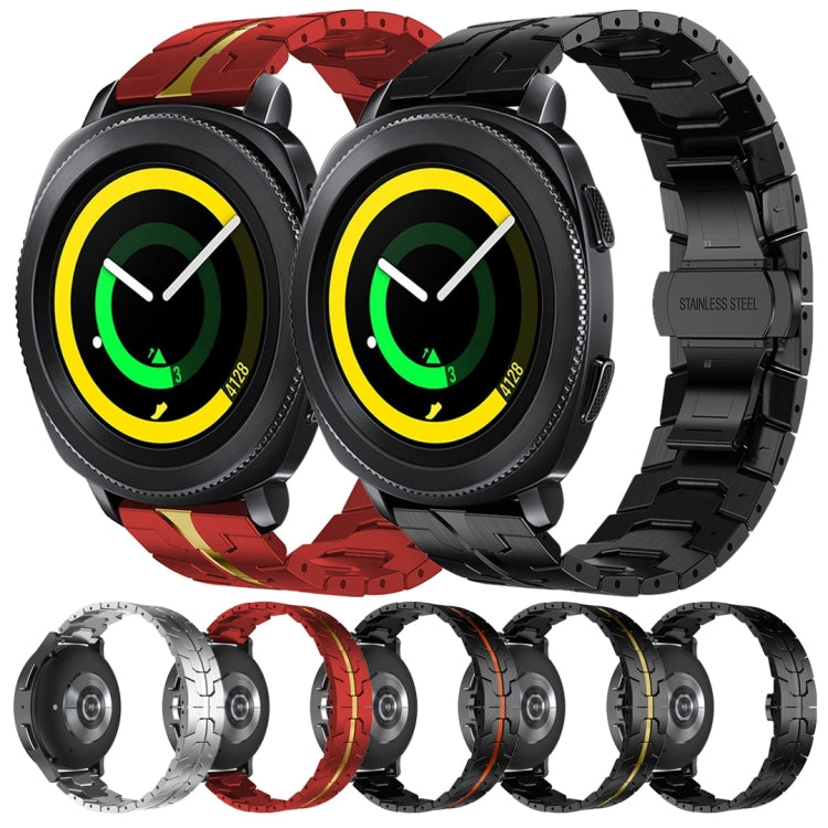For Samsung Galaxy Gear Sport Armor Stainless Steel Metal Watch Band