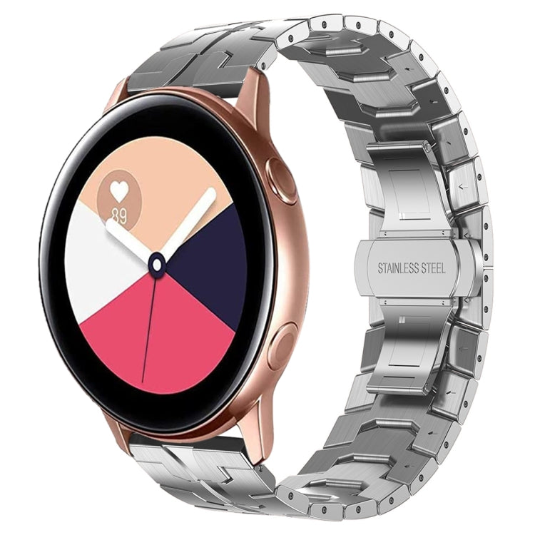 For Samsung Galaxy Watch Active Armor Stainless Steel Metal Watch Band