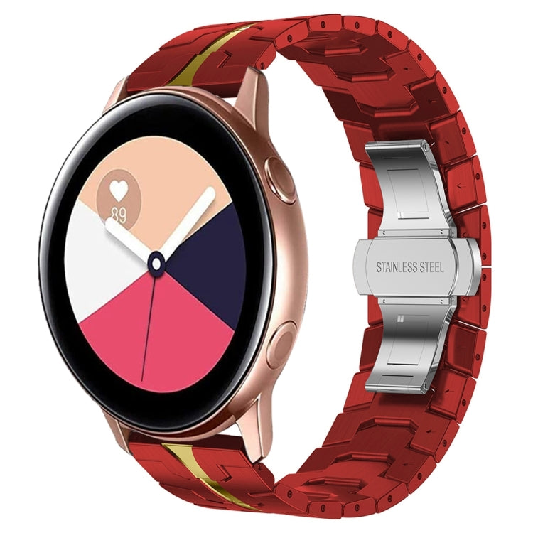 For Samsung Galaxy Watch Active Armor Stainless Steel Metal Watch Band