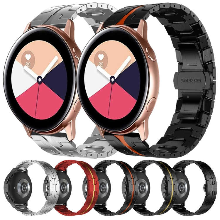 For Samsung Galaxy Watch Active Armor Stainless Steel Metal Watch Band