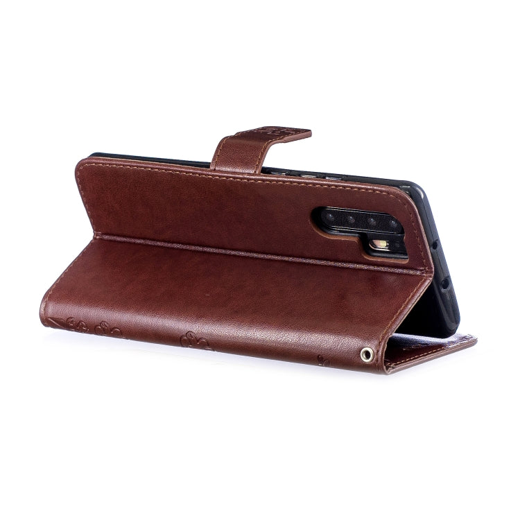 Plum Blossom Pattern Diamond Encrusted Leather Case for Huawei P30 Pro , with Holder & Card Slots