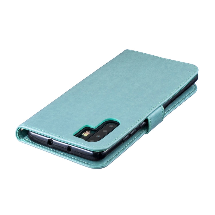 Plum Blossom Pattern Diamond Encrusted Leather Case for Huawei P30 Pro , with Holder & Card Slots